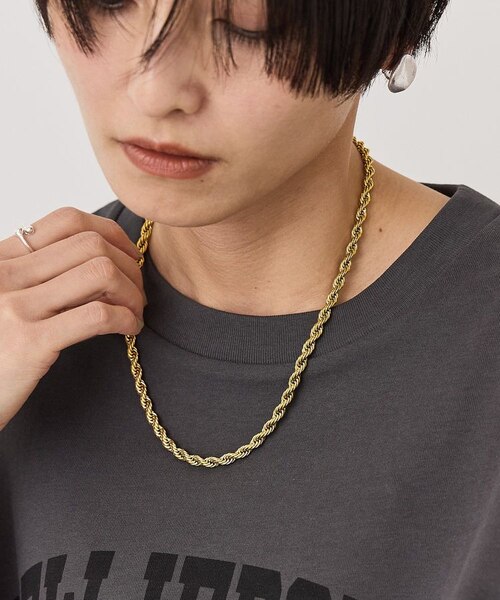 ステンレス】ツイストチェーンネックレス｜アメリカンホリックの通販