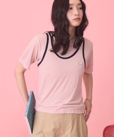 【PENNEY'S】配色タンクトップ+Tシャツ