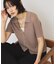 襟付きスキッパー半袖ニットポロ