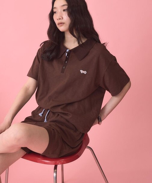 【PENNEY'S】配色ポロ+ショートパンツ