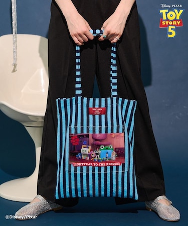 【TOY STORY 5】ストライプパイルトートBAG