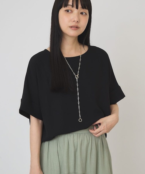 【WEB限定】イージーケア+接触冷感バックタック半袖プルオーバー