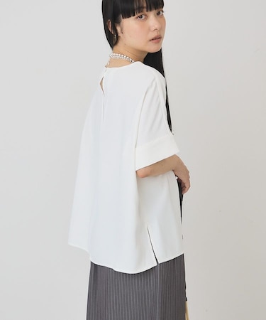 【WEB限定】イージーケア+接触冷感バックタック半袖プルオーバー