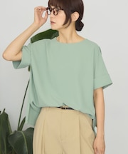 【WEB限定】イージーケア+接触冷感バックタック半袖プルオーバー