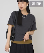 【2点セット】レイヤードシアーTシャツ