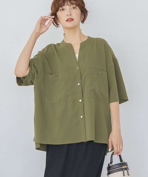 【WEB限定】ミリタリーWポケットスキッパーシャツ