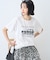 フォト&レタリングプリントTシャツ
