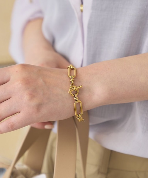 【ステンレス】チェーンマンテルブレスレット