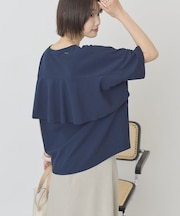 【WEB限定】バックフリル半袖プルオーバー