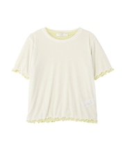 【2点セット】配色レイヤードメローTシャツ