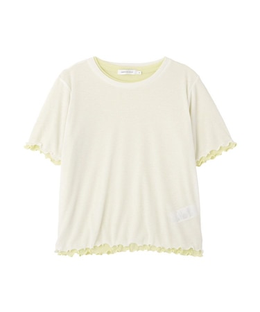 【2点セット】配色レイヤードメローTシャツ
