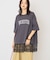 カレッジロゴレースドッキングTシャツ