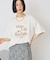フロッキープリントTシャツ