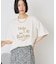 フロッキープリントTシャツ