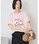 フロッキープリントTシャツ