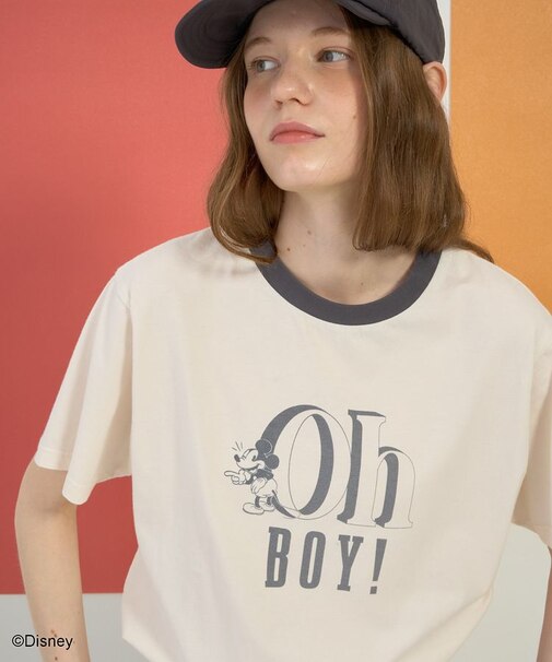 【Mickey&Friends】ビンテージ加工アソートプリントTシャツ