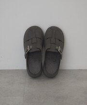 メッシュスウェードクロッグファーシューズ