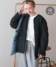 【保温】キルティングブルゾン