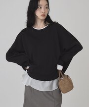 ロングスリーブコクーンプルオーバー