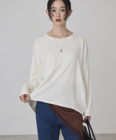 ロングスリーブコクーンプルオーバー