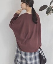 ロングスリーブコクーンプルオーバー