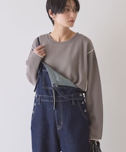 【WEB限定】ワッフル配色メロープルオーバー