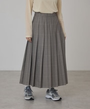 チェックプリーツスカート