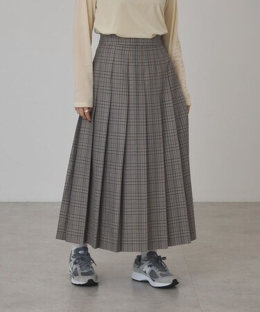 チェックプリーツスカート