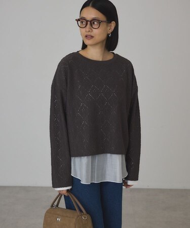 総レースプルオーバー【WEB限定カラー有り】