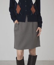 ヘリンボーンタイトミニスカート
