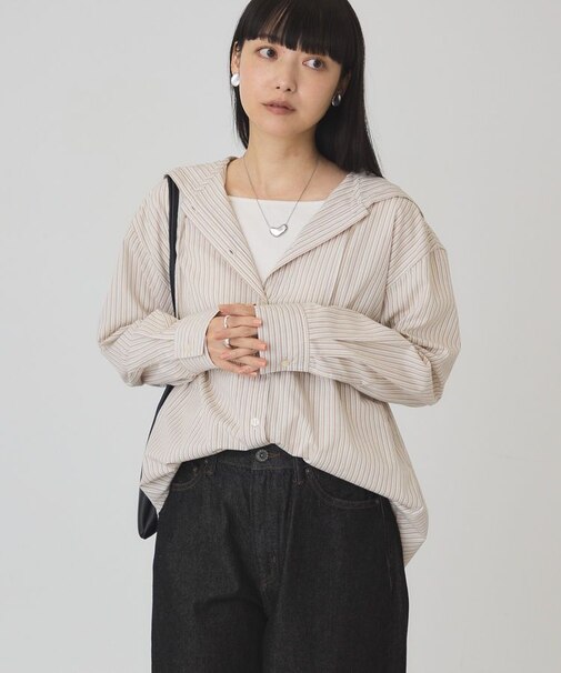 【イージーケア】フード付きシャツ