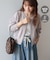 【WEB限定】【バイパチ】WZIPショート丈ニットカーディガン
