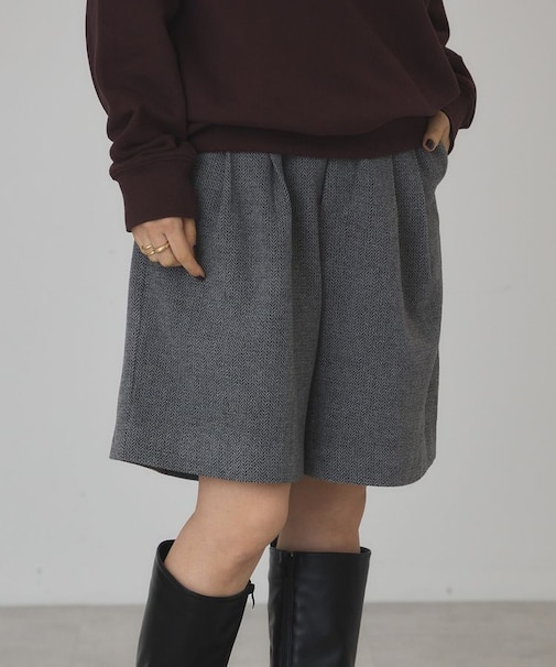 ツィードハーフパンツ