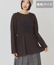 【選べる丈】カレッジロゴシャーリングロンT