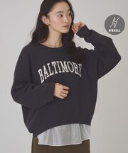 【バイパチ】スウェットライクロゴニット