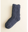 裏ボアケーブルルームソックス(Mens)