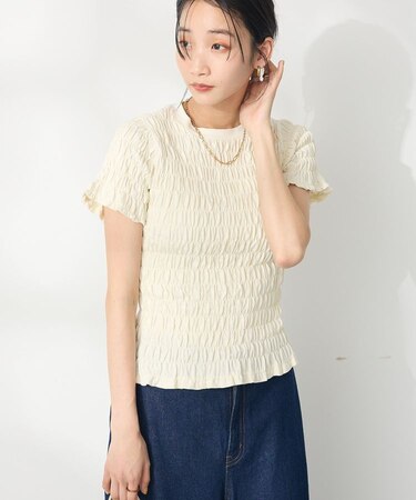 シャーリングTシャツ