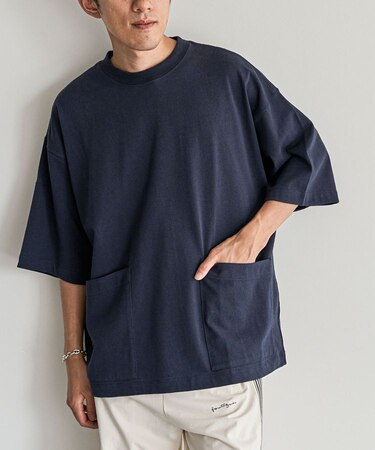 ヘビーウェイトハーフスリーブポケットTee