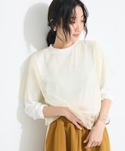 チュールレイヤートップス