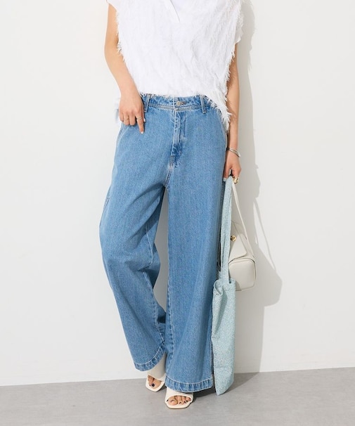 2WAYサロペットデニムパンツ