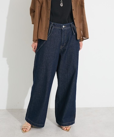 2WAYサロペットデニムパンツ