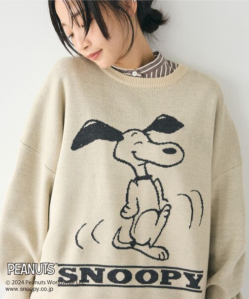 【PEANUTS】クルーネックニット