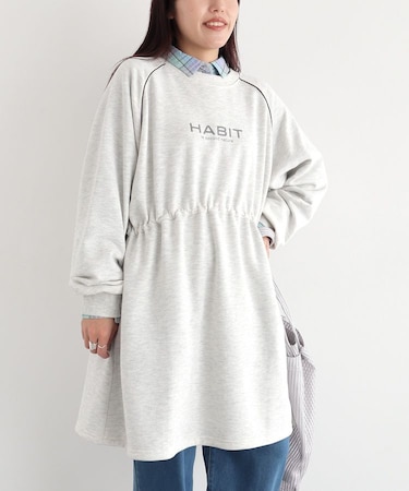 ライン入りロゴチュニック