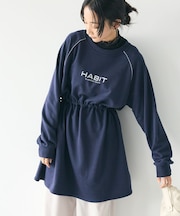 ライン入りロゴチュニック