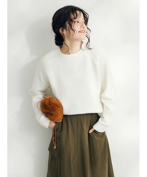 シンプルニットプルオーバー