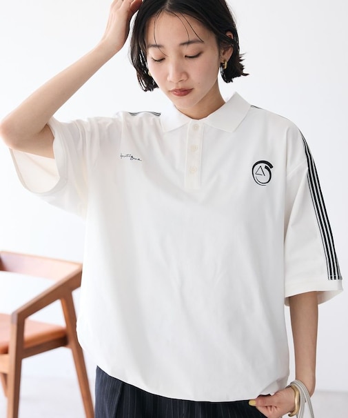 接触冷感/UVカット/速乾性 襟付ゲームTEE