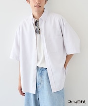 速乾/接触冷感/UVカット DRYMIXオックスフォードボタンダウン半袖シャツ