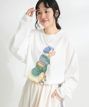【ユニセックス】アニマルプリントL/S TEE-A