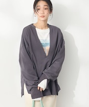 TC裏毛Vネックプルオーバー