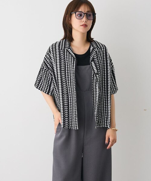 定価33000円 21SS SHAREEF レーヨン ロングシャツ 1 総柄 S レーヨン総柄シャツ｜クラフトスタンダードブティックの通販